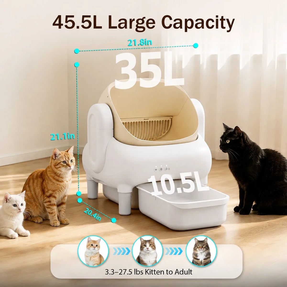 Self‑Cleaning Cat Litter Box