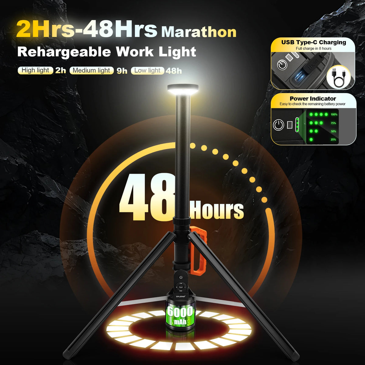 360° Rechargeable Work Light