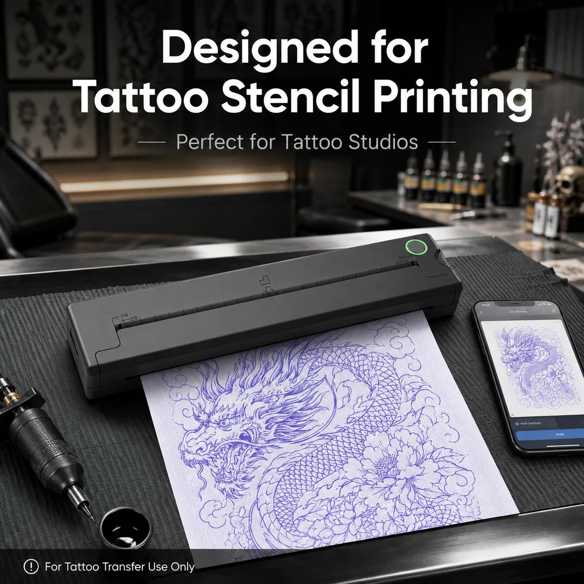 Compact Tattoo Stencil Printer