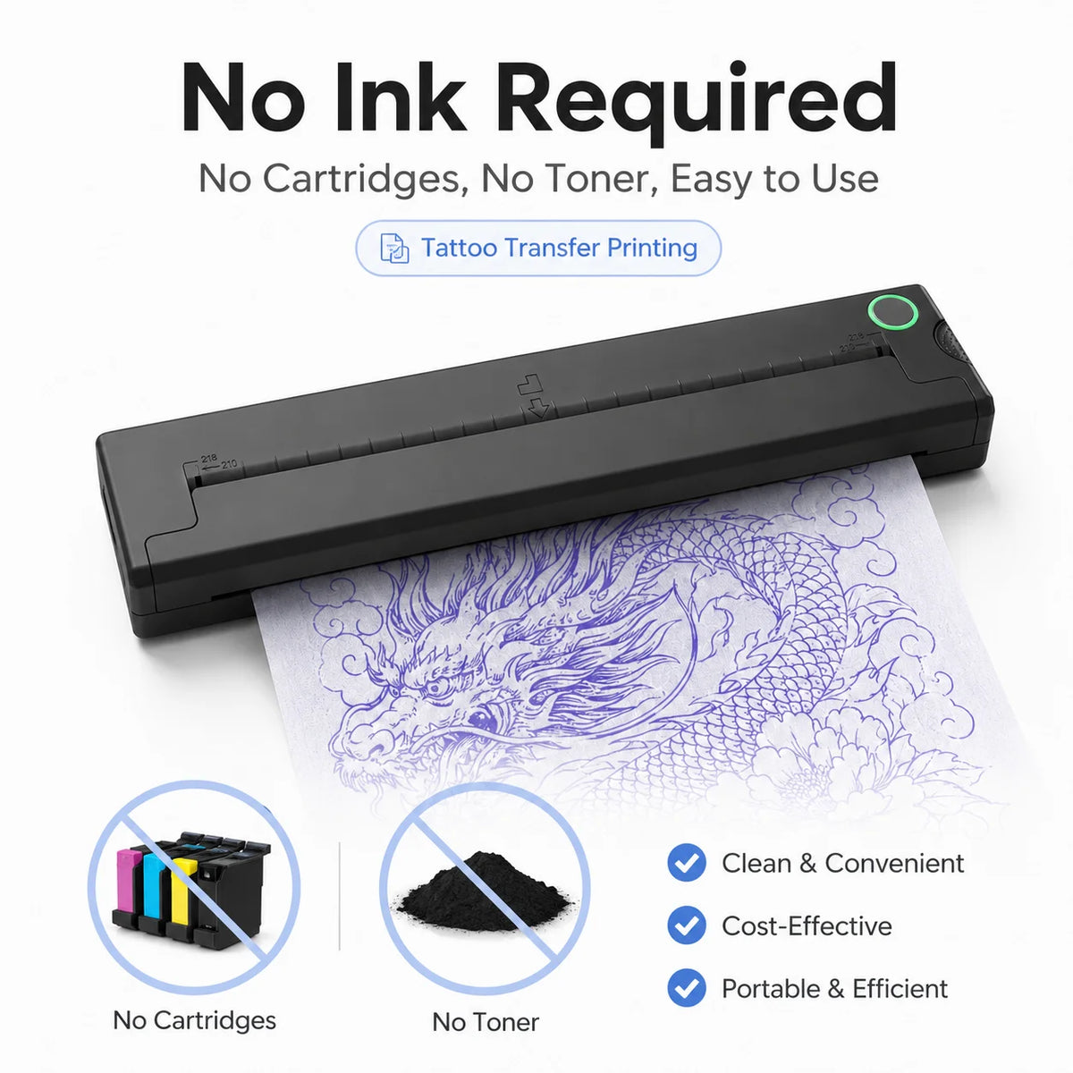 Compact Tattoo Stencil Printer