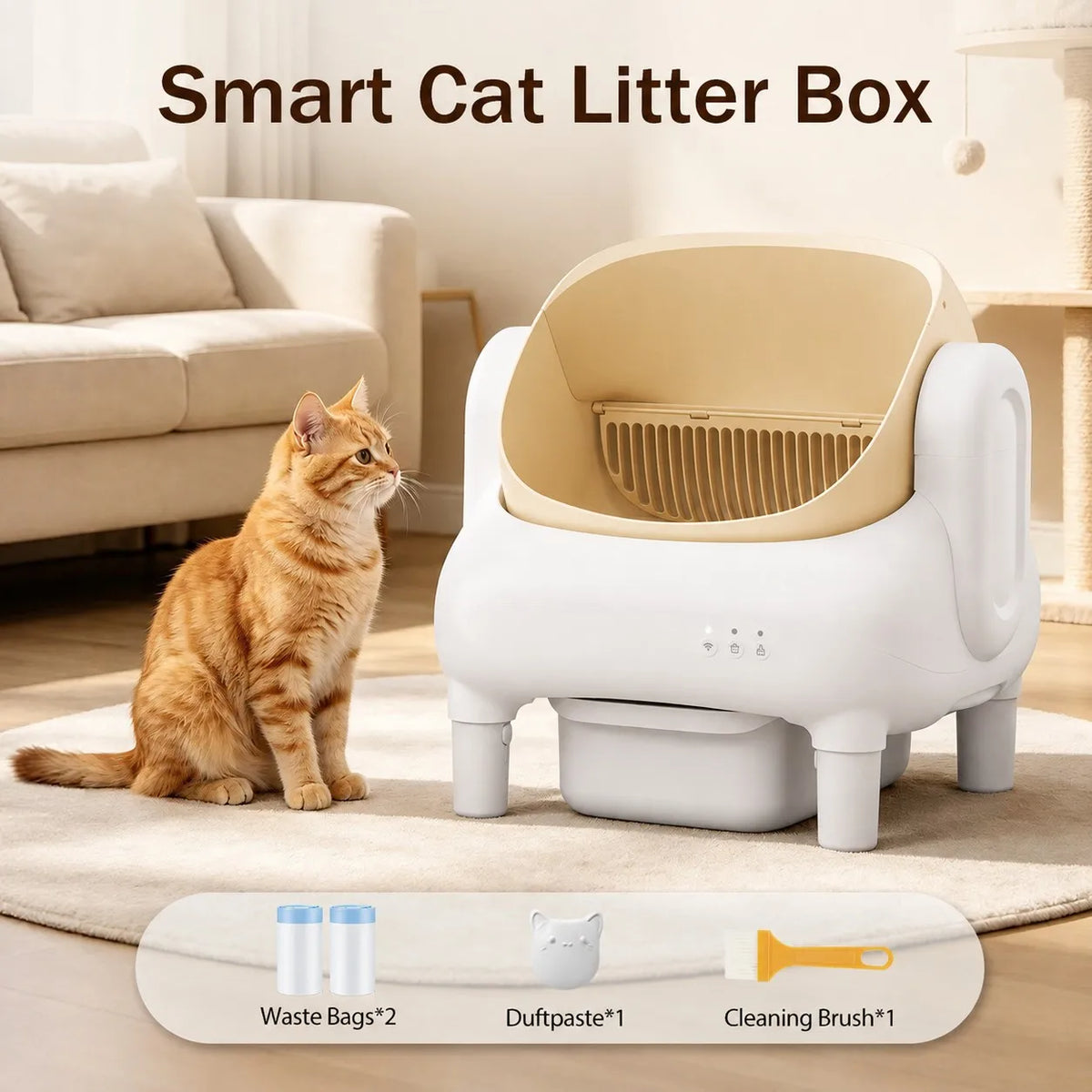 Self‑Cleaning Cat Litter Box