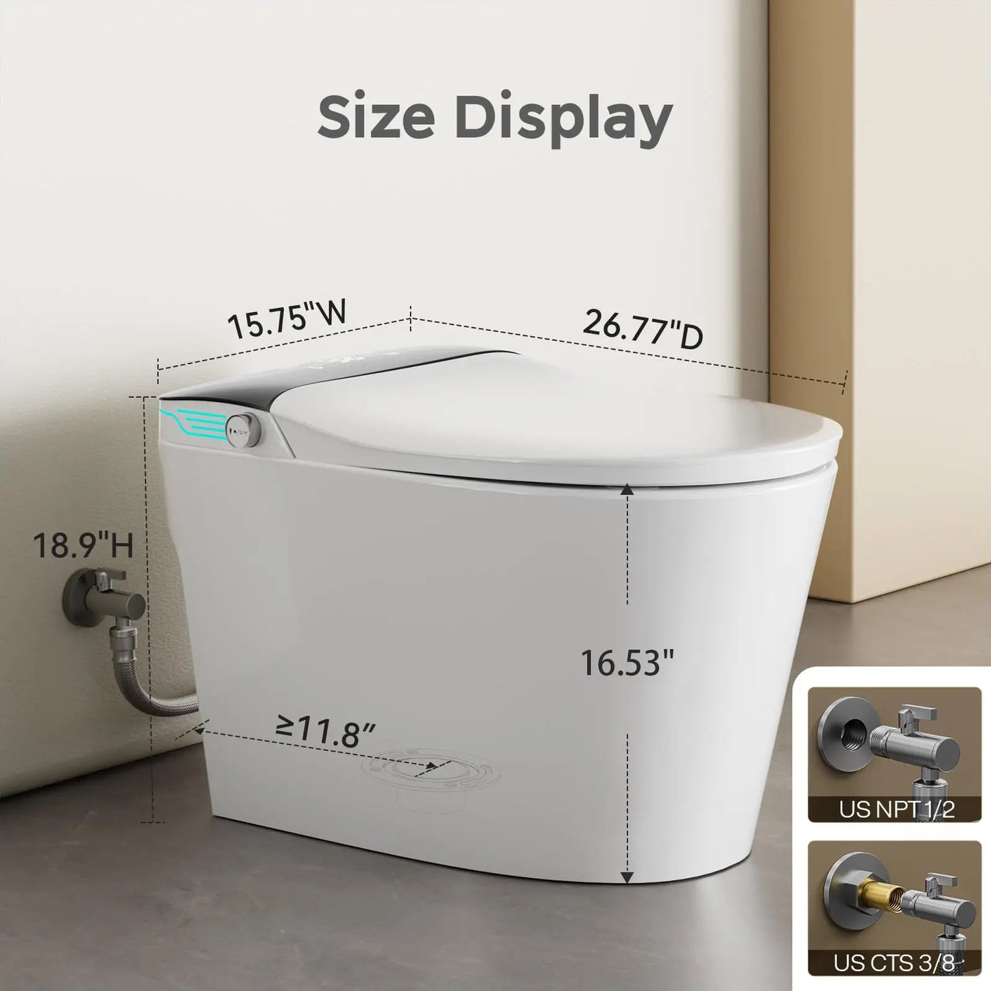 Elongated Smart Toilet