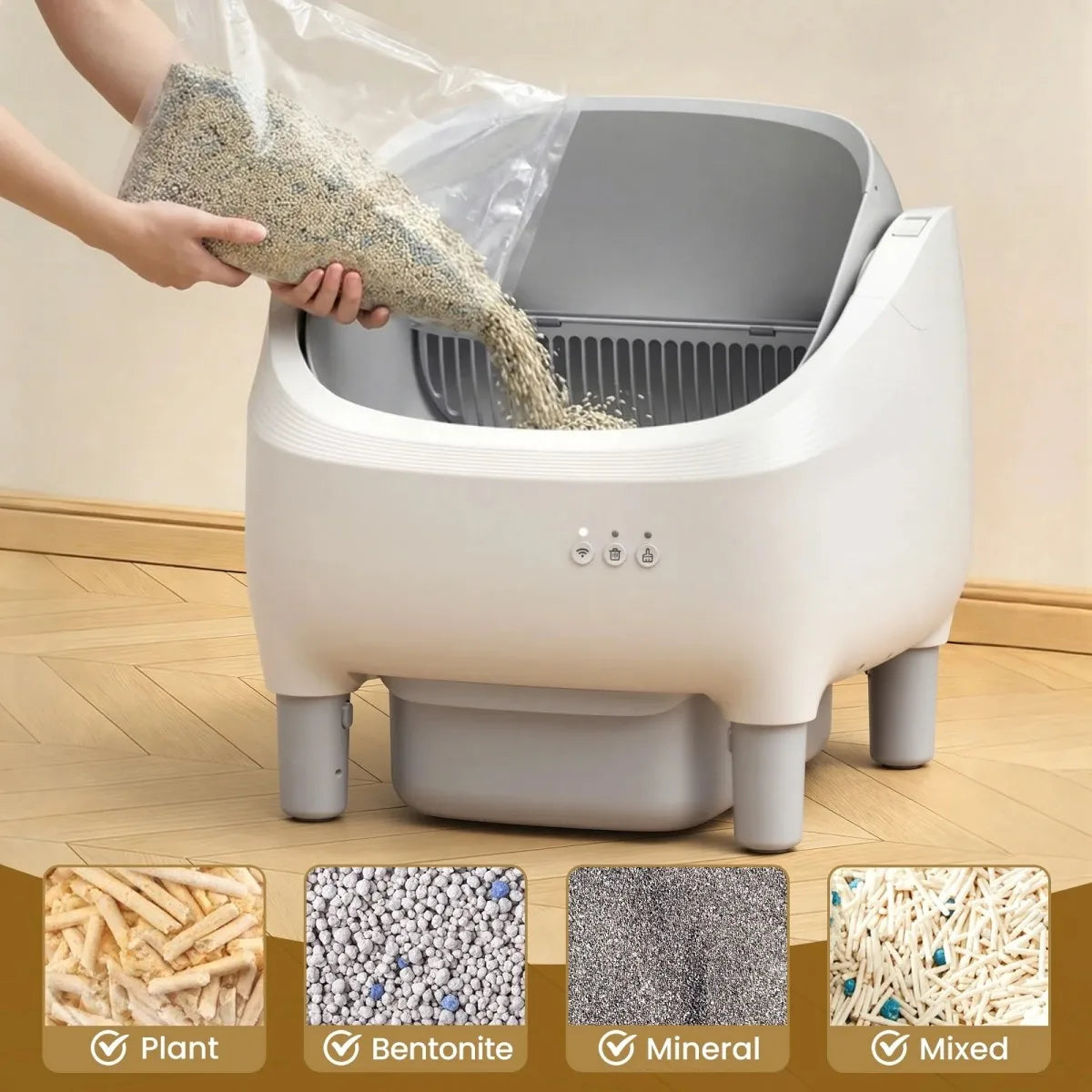 Self‑Cleaning Cat Litter Box