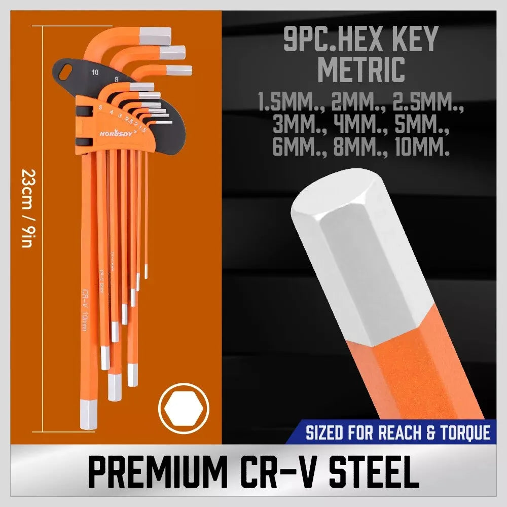 36Pc Hex & Torx Key Set Metric/SAE