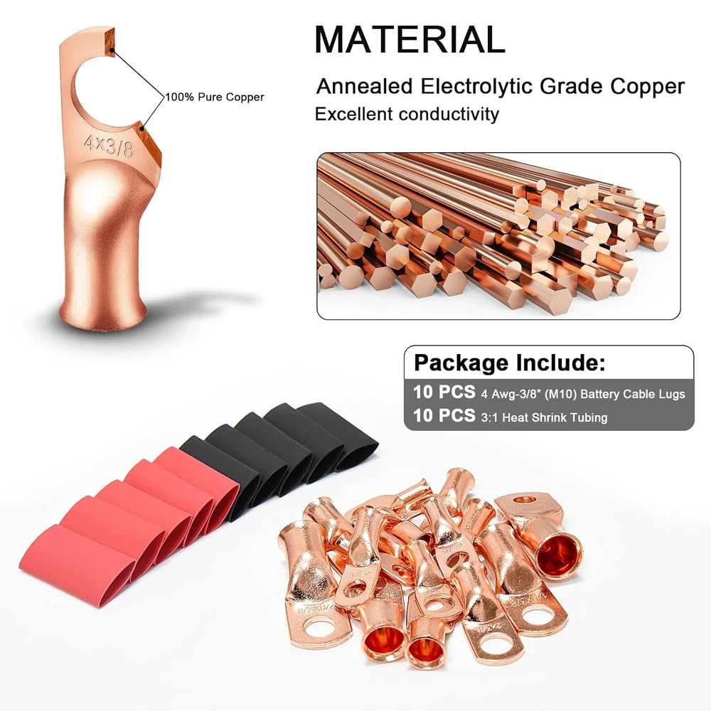 Copper Ring Terminal Lugs