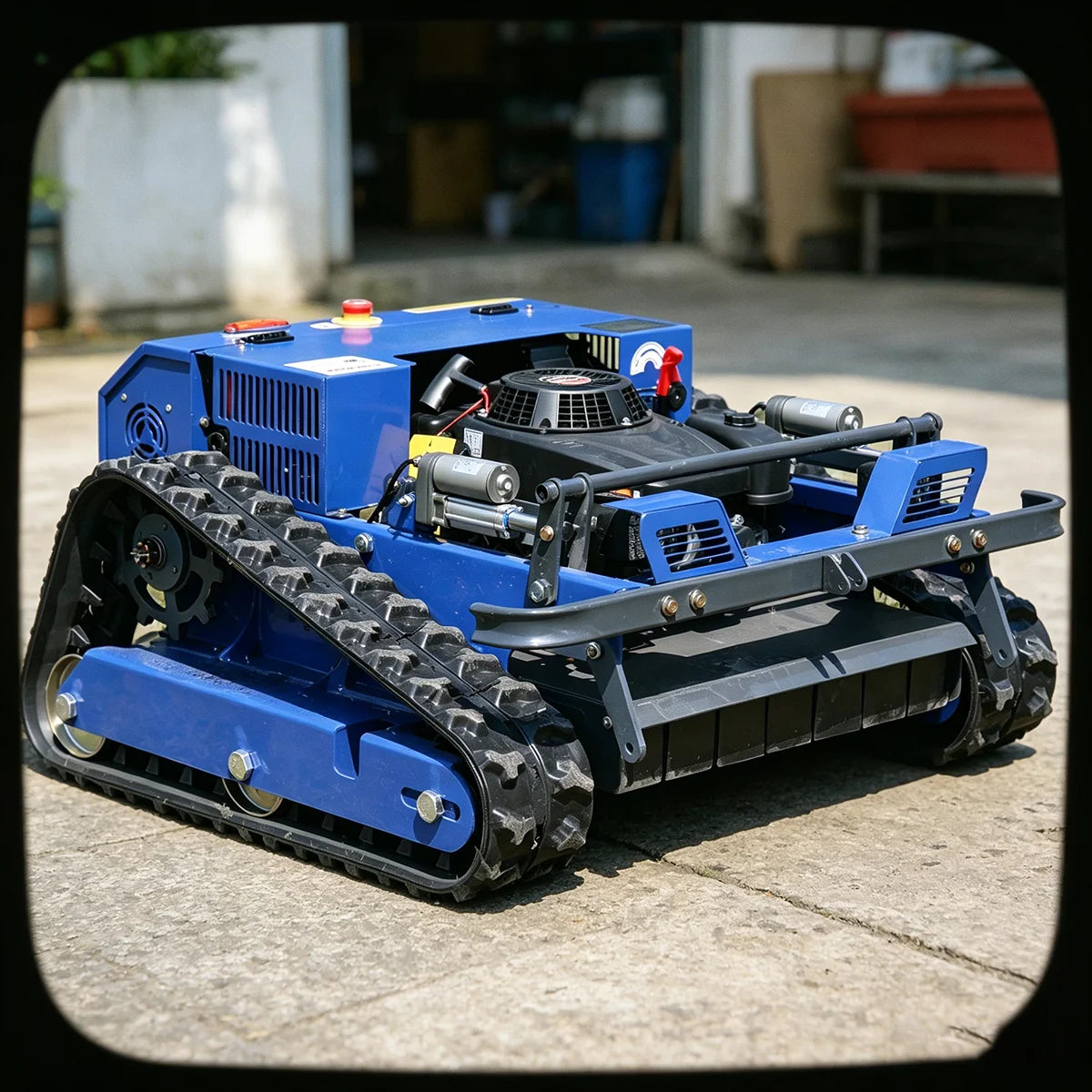 Remote-controlled lawnmower