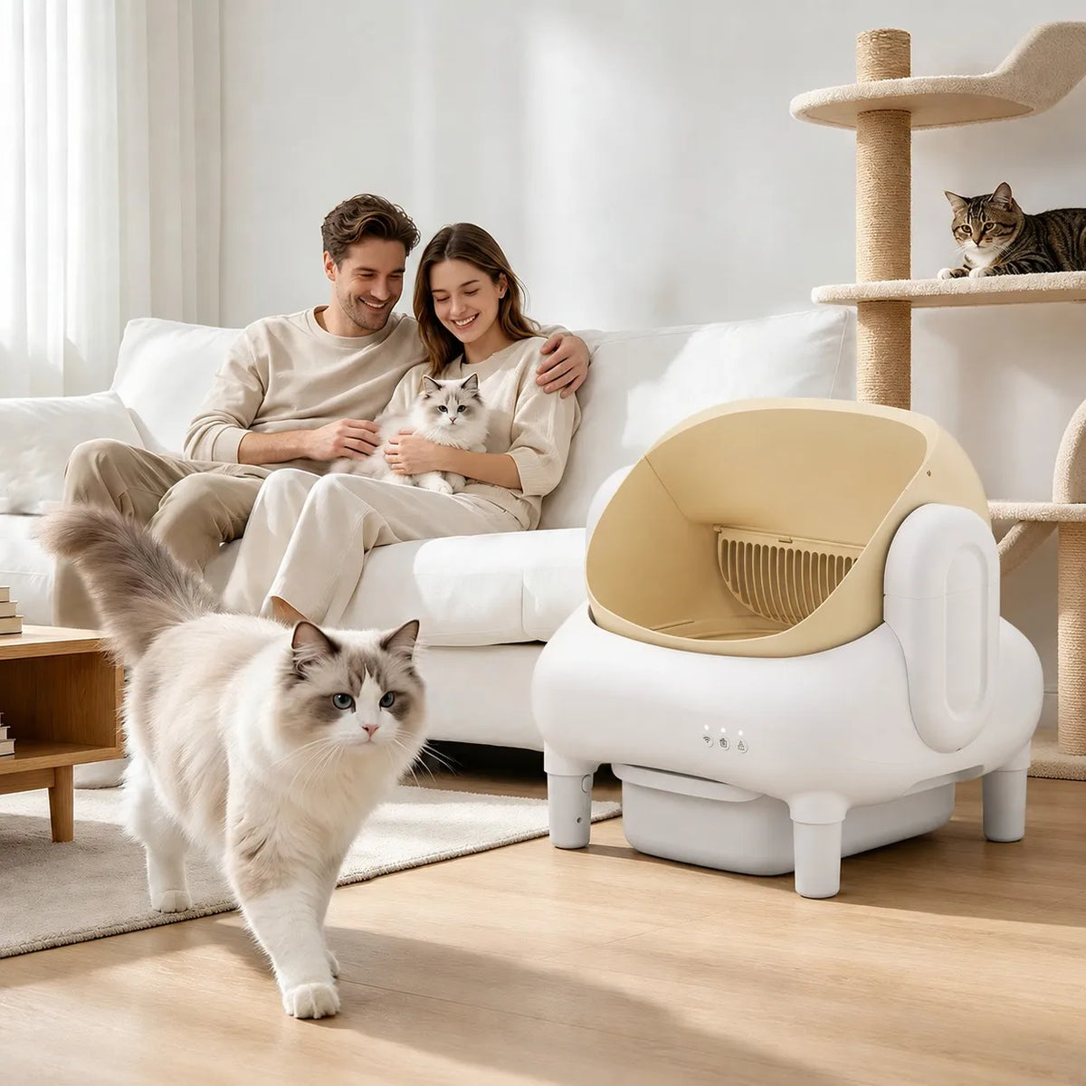 Self‑Cleaning Cat Litter Box