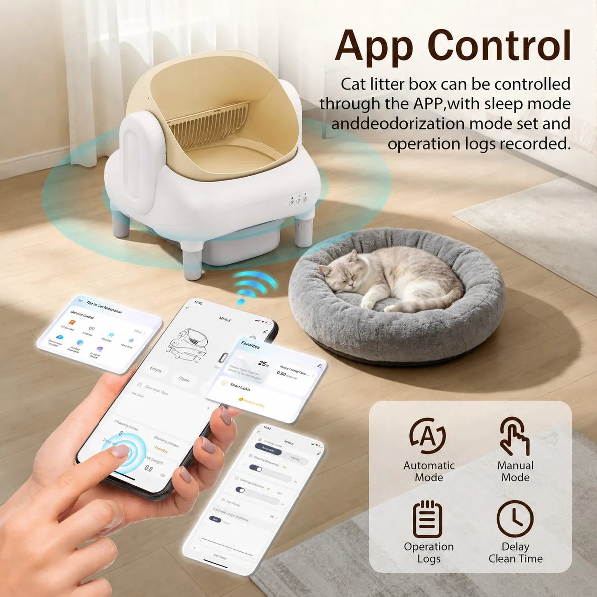 Self‑Cleaning Cat Litter Box