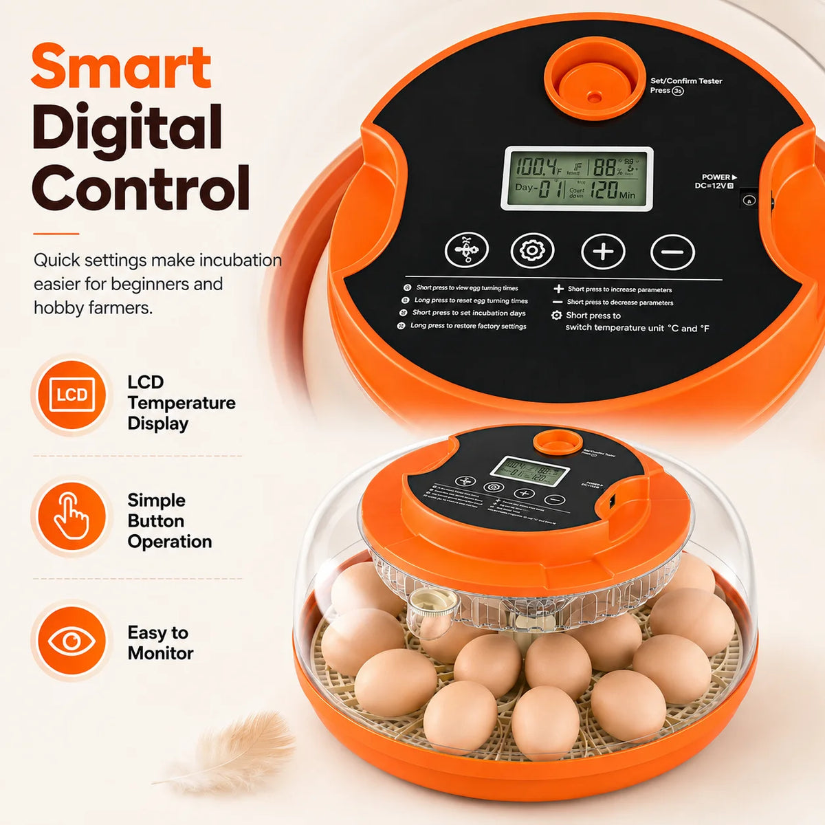 Home Hobbyist Egg Incubator