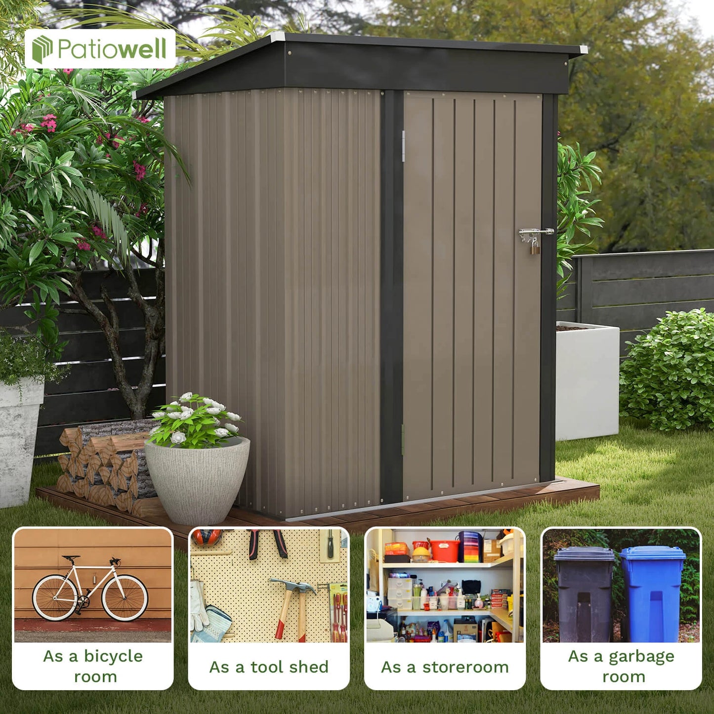 5x3 FT Storage Shed