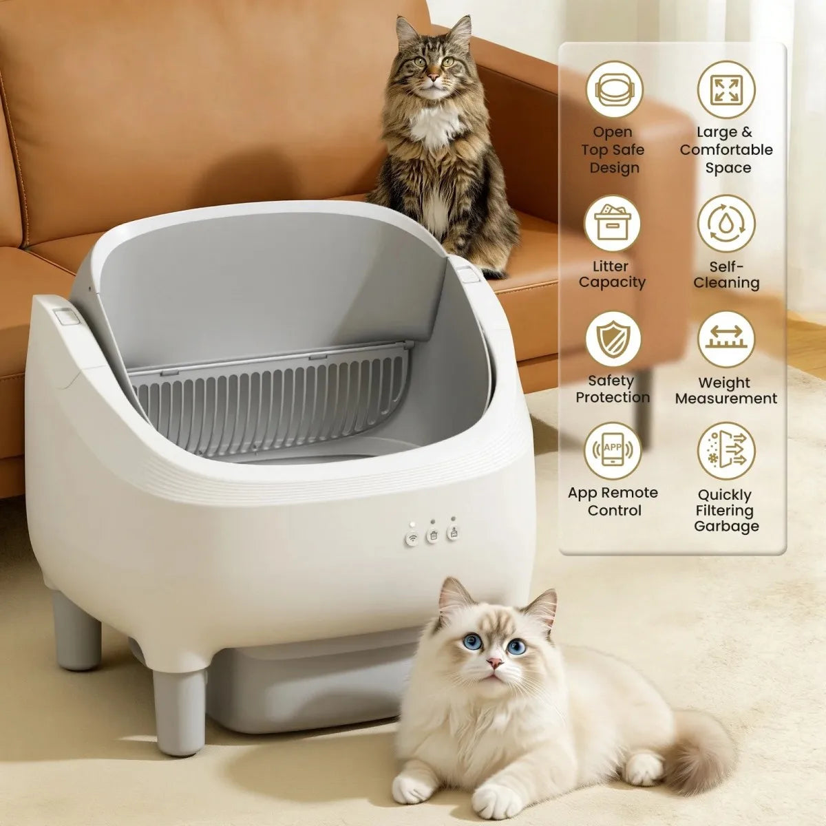 Self‑Cleaning Cat Litter Box