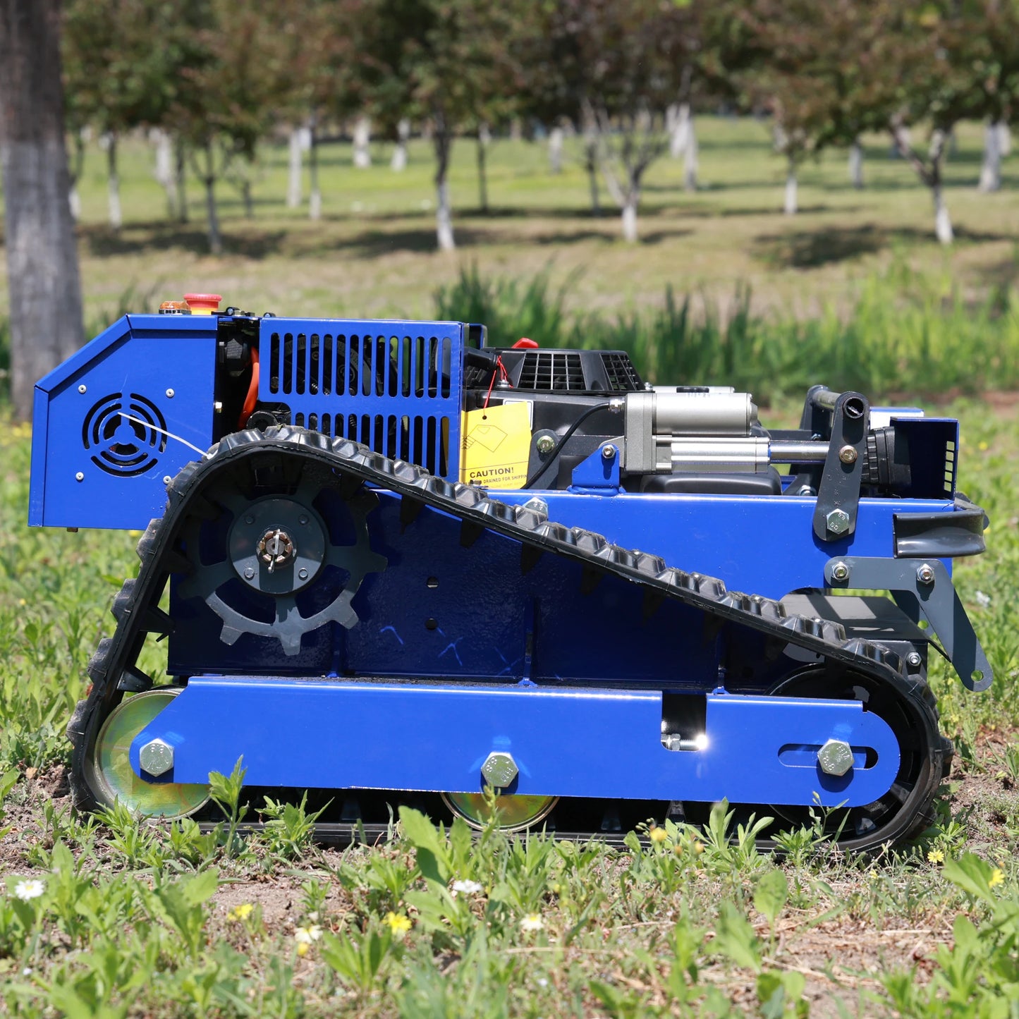 Remote-controlled lawnmower