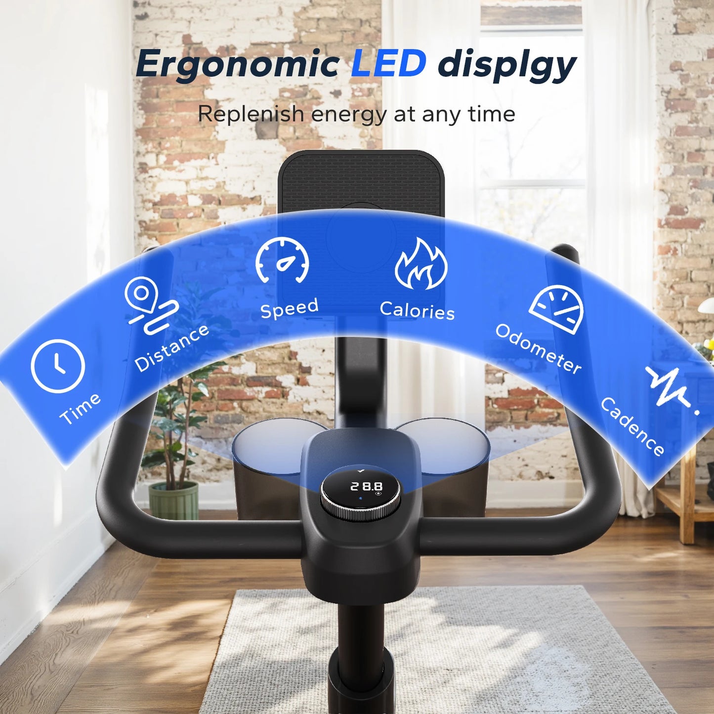 Magnetic Stationary Bike with Exclusive App