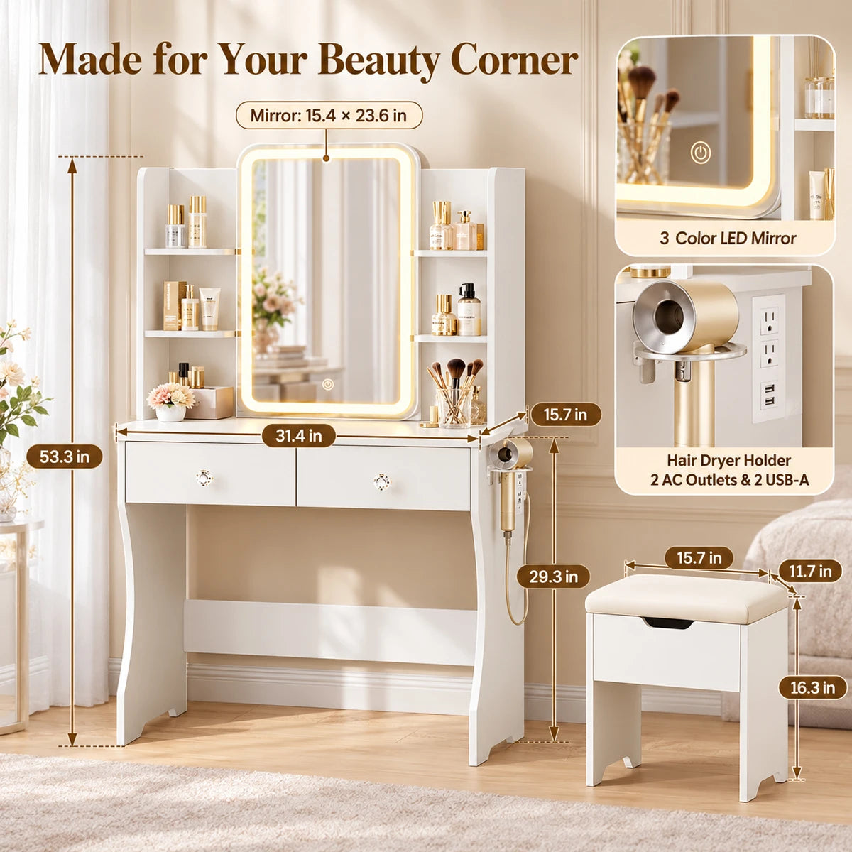 Makeup Vanity Desk