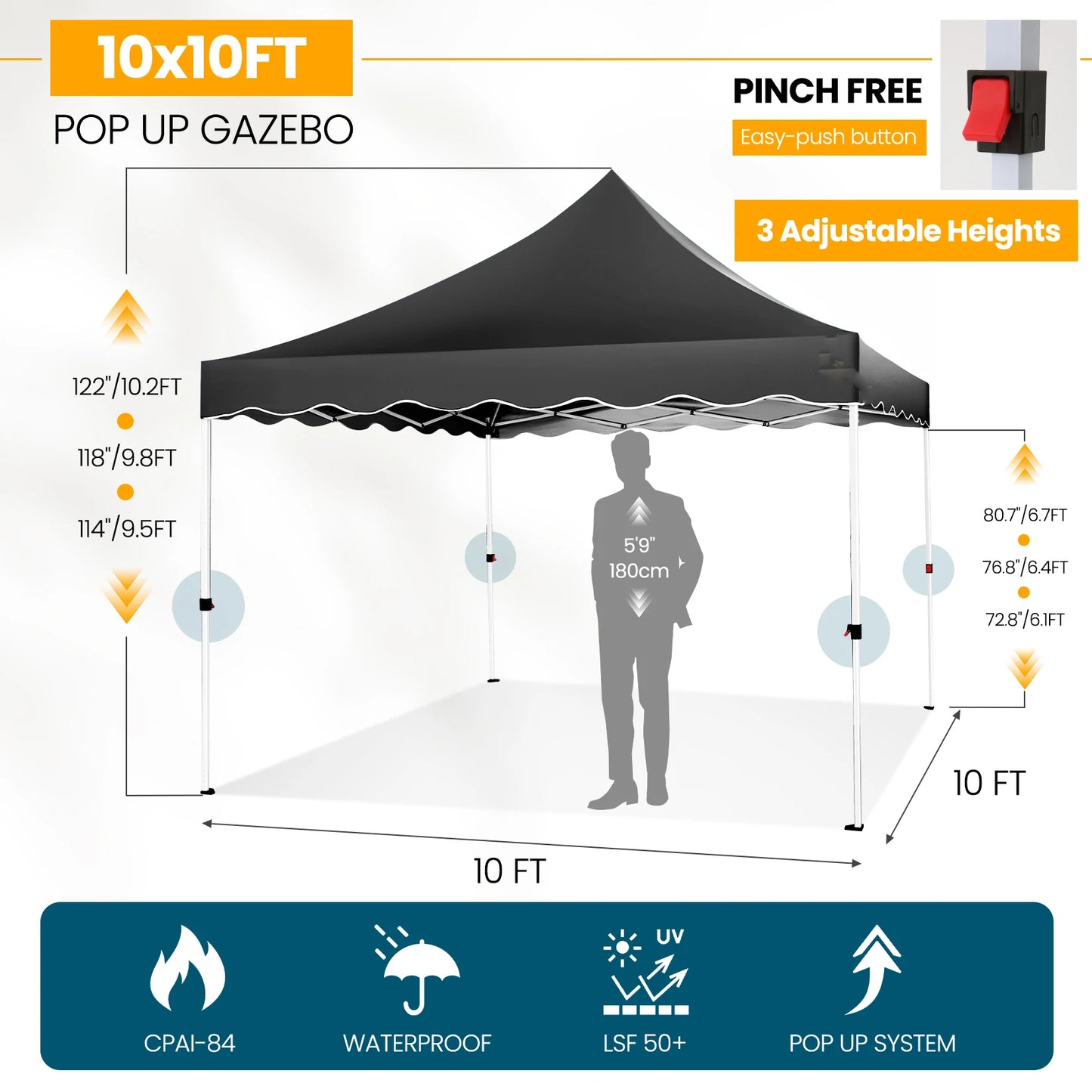 10x10 Pop Up Canopy Tent