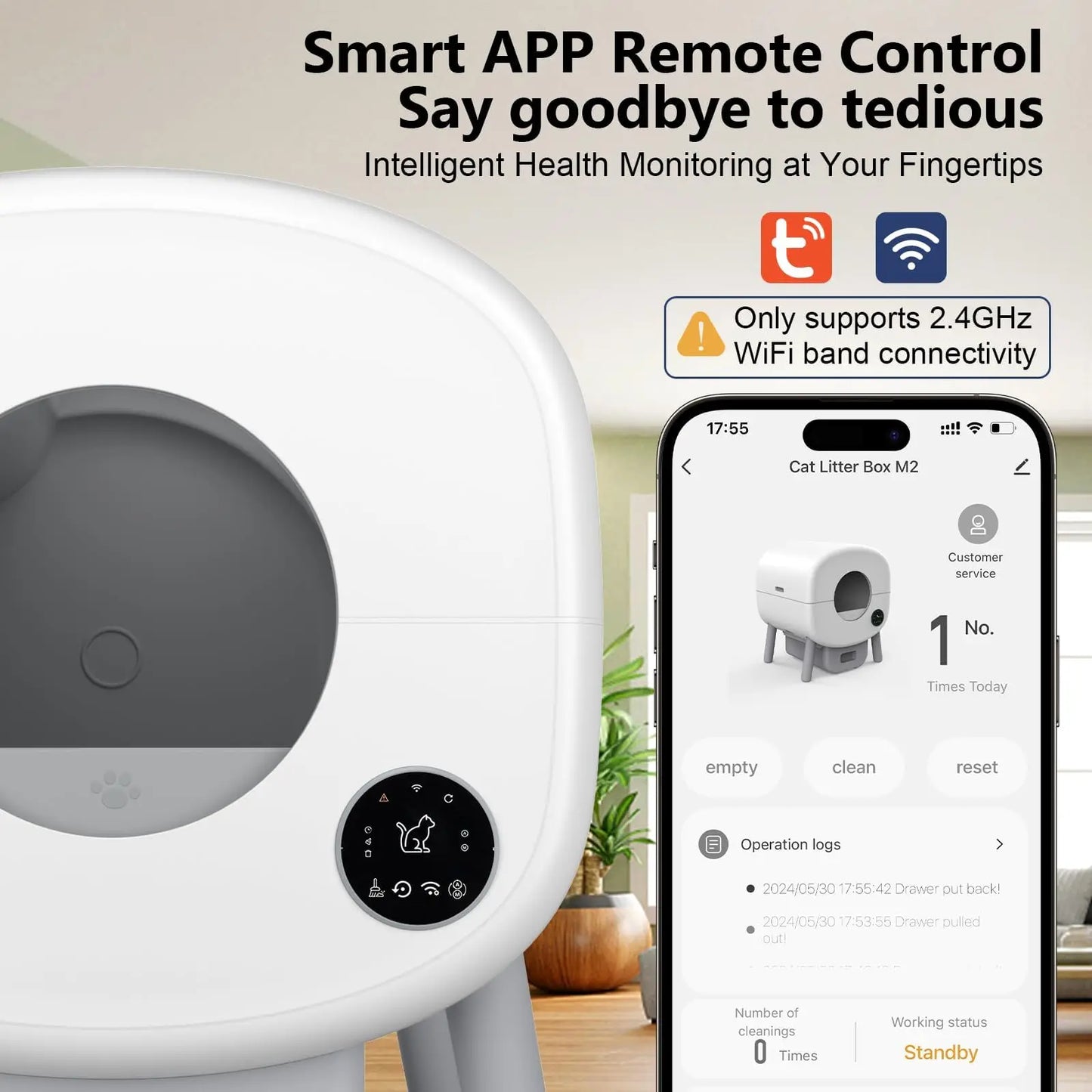 Smart Self Cleaning Cat Litter Box