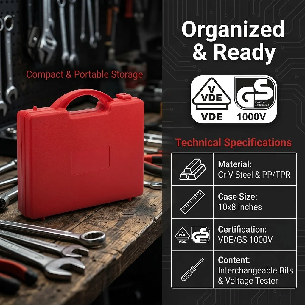 Insulated Electrician Screwdriver Set