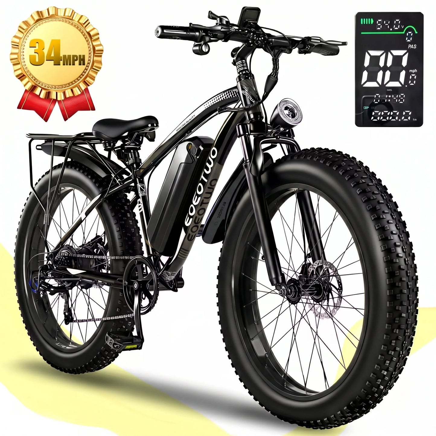 1500W Electric Bike 48V 15Ah Battery 26"