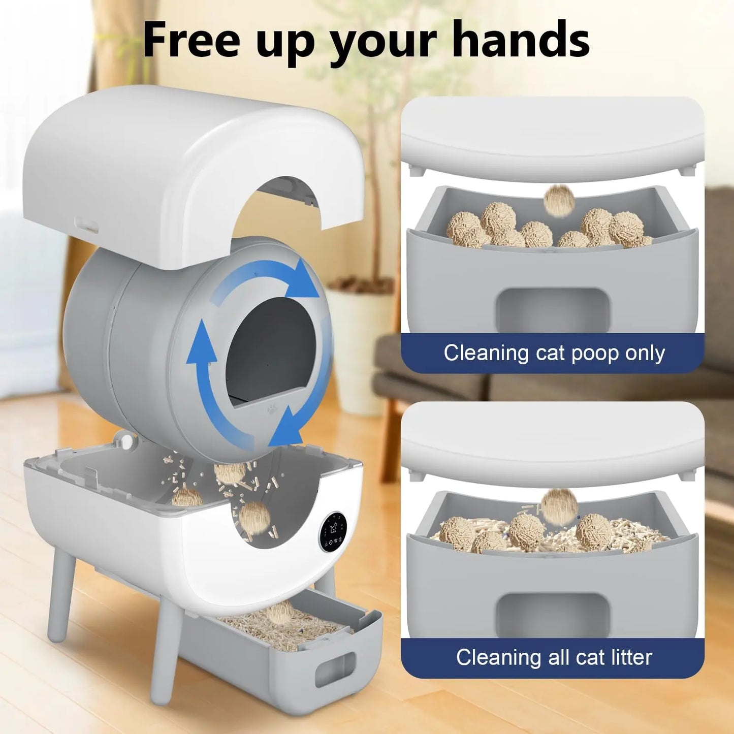 Smart Self Cleaning Cat Litter Box