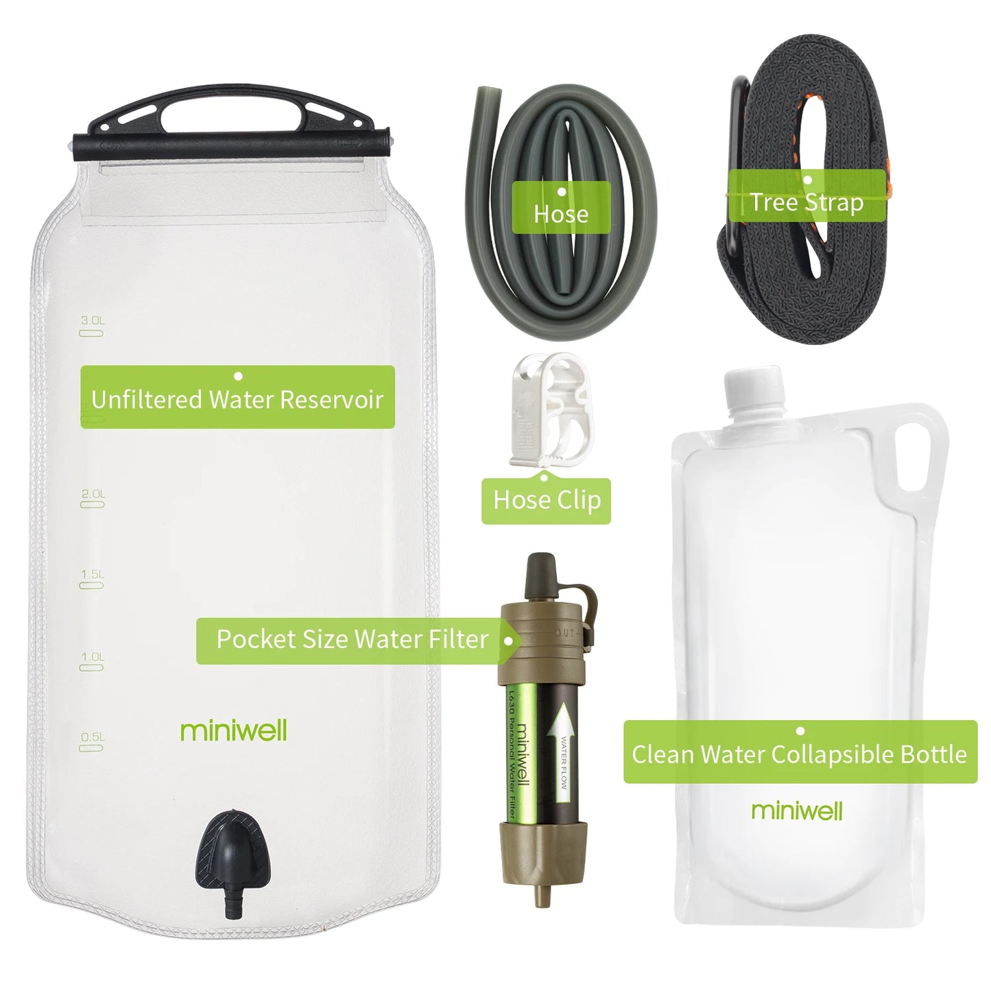 Water Filter Straw for Survival or Emergency