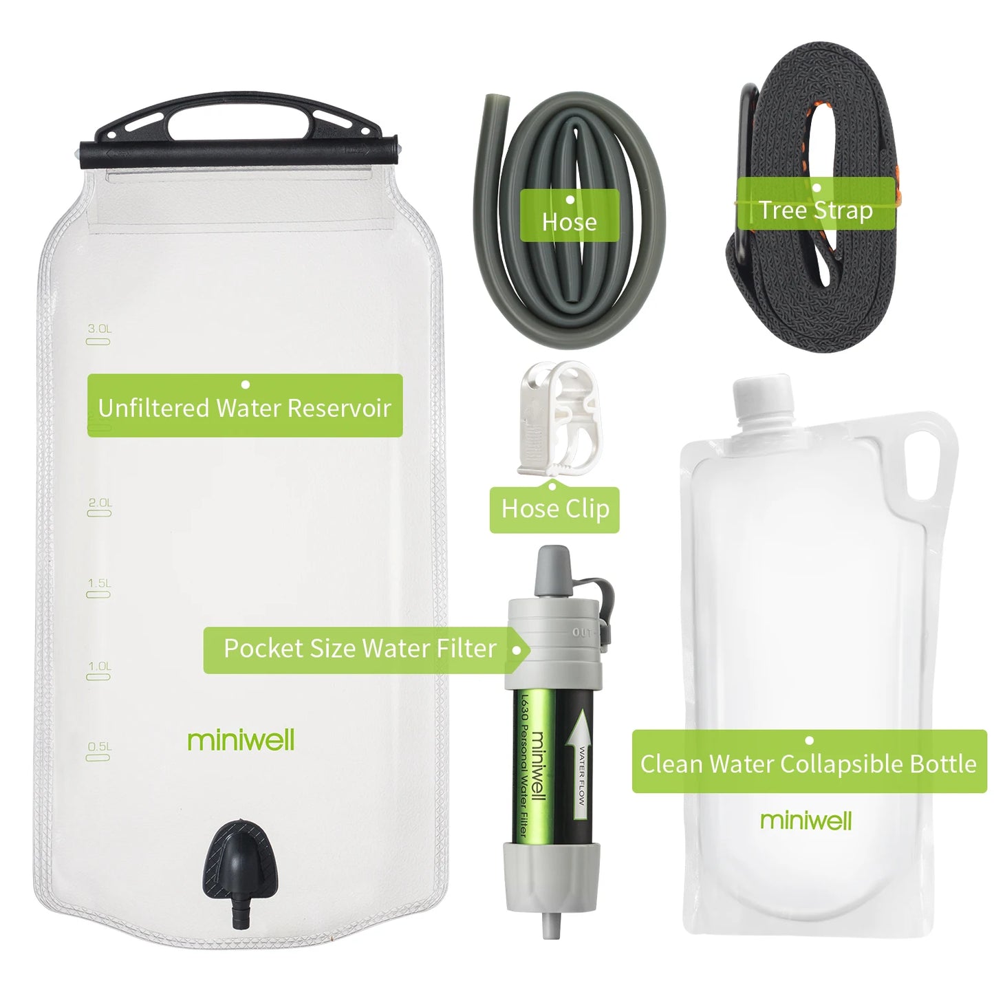 Water Filter Straw for Survival or Emergency