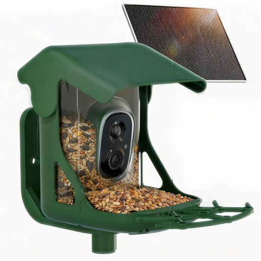 Solar Powered Bird Feeder with Camera