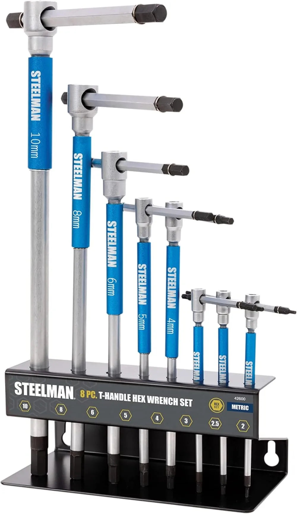 8-Piece T-Handle Allen Wrench Set
