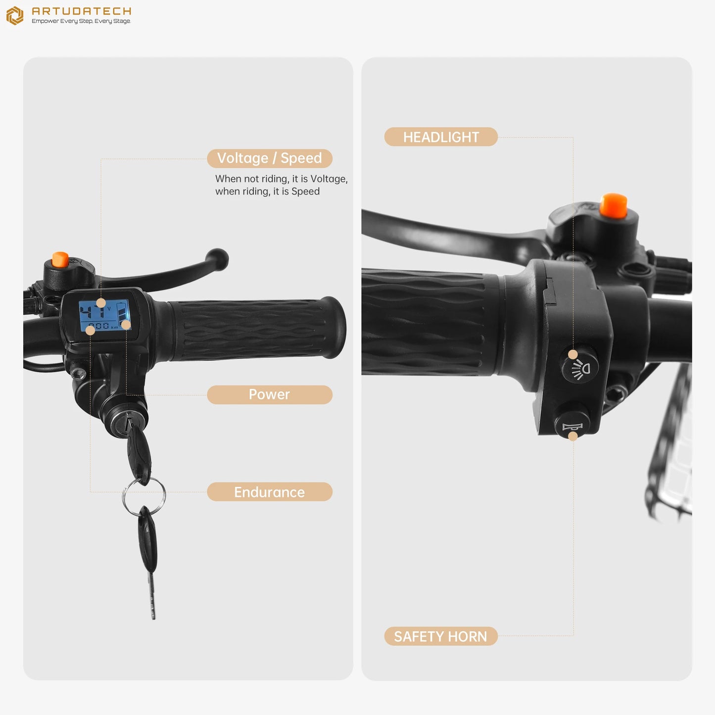 500W 48V 13A Electric Snow Tricycle