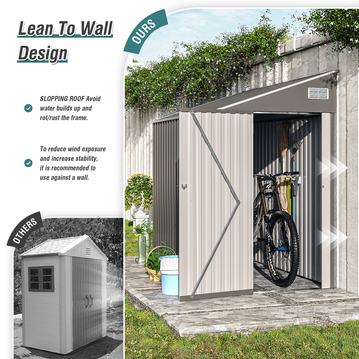 4x8 FT Outdoor Storage Shed