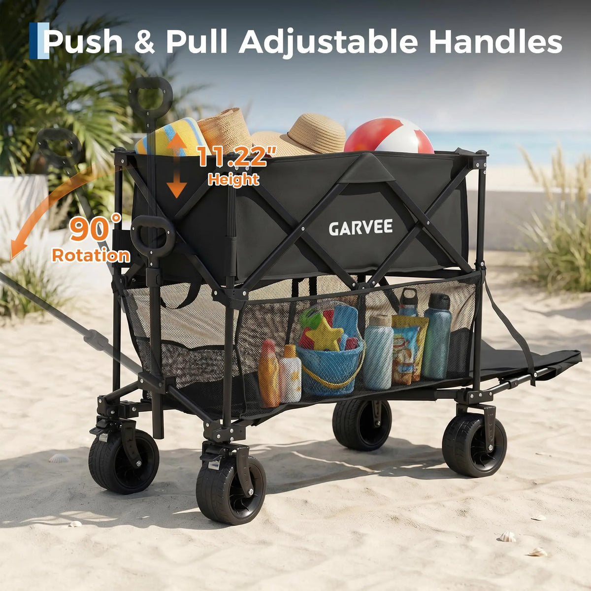 2-Tier Collapsible Garden Wagon