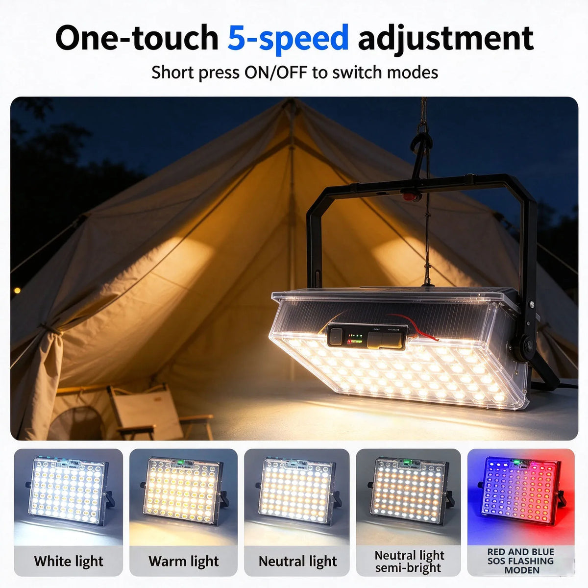 Solar LED Work Light Waterproof