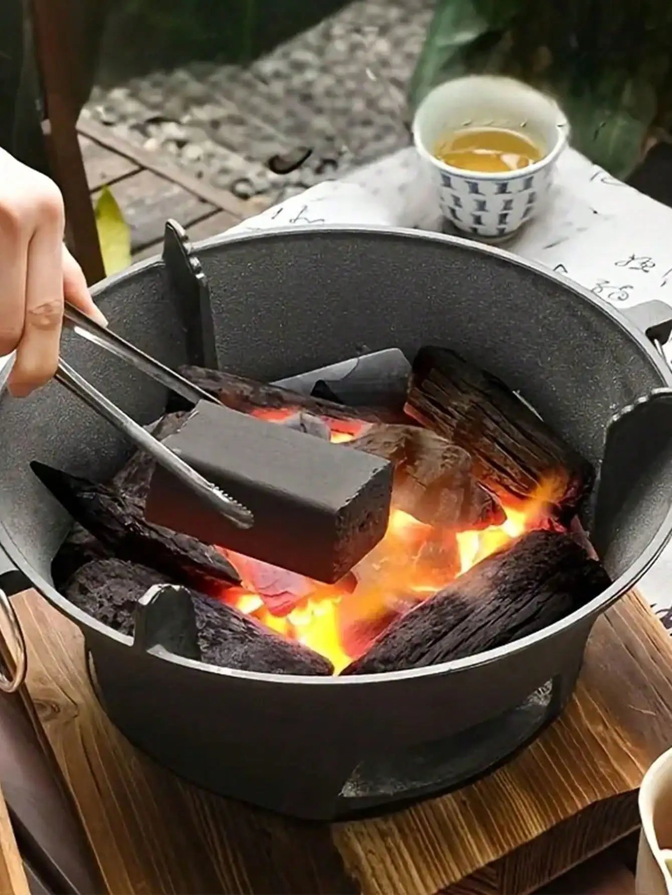 Cast Iron Charcoal Burner Grill