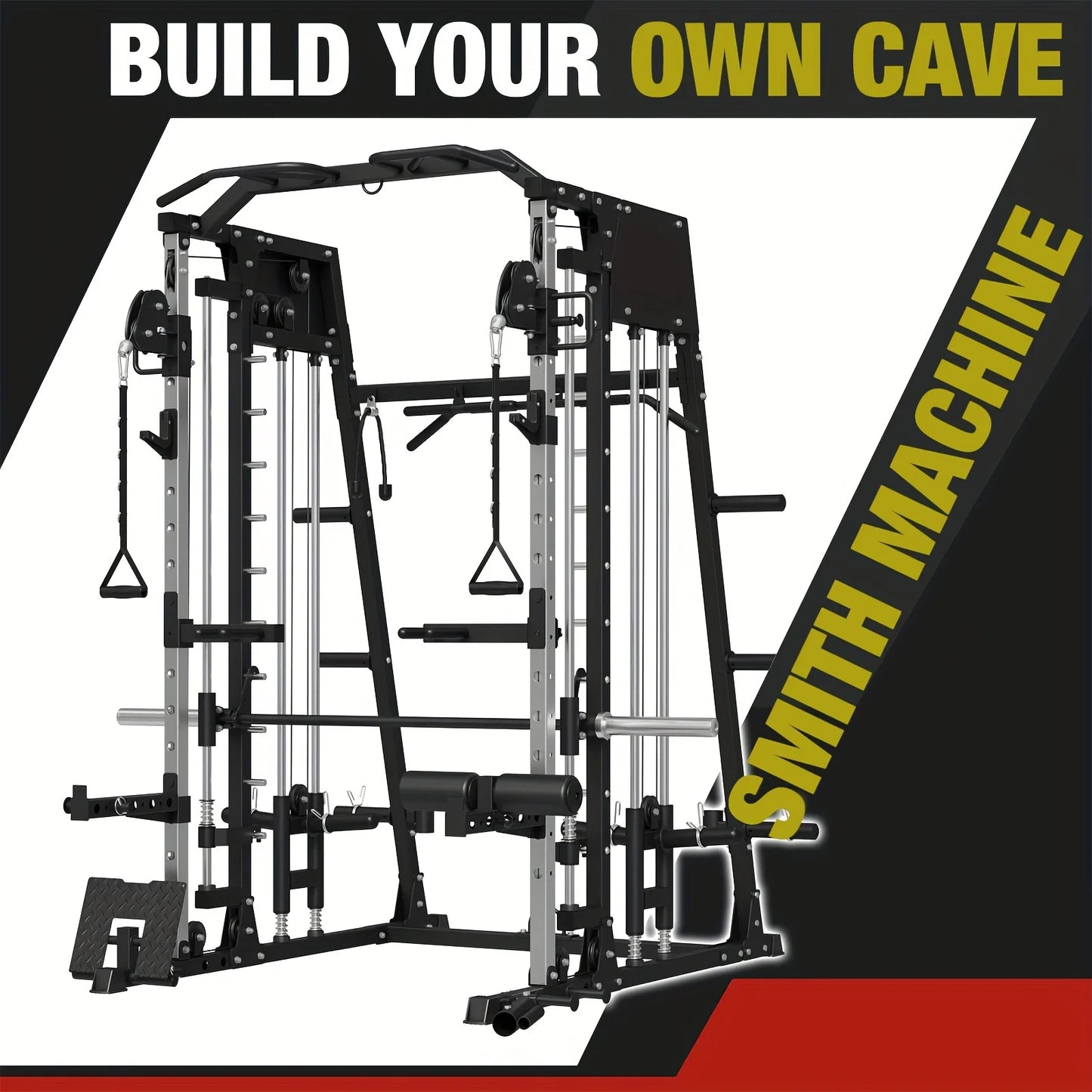 2200lbs Smith Machine Home Gym