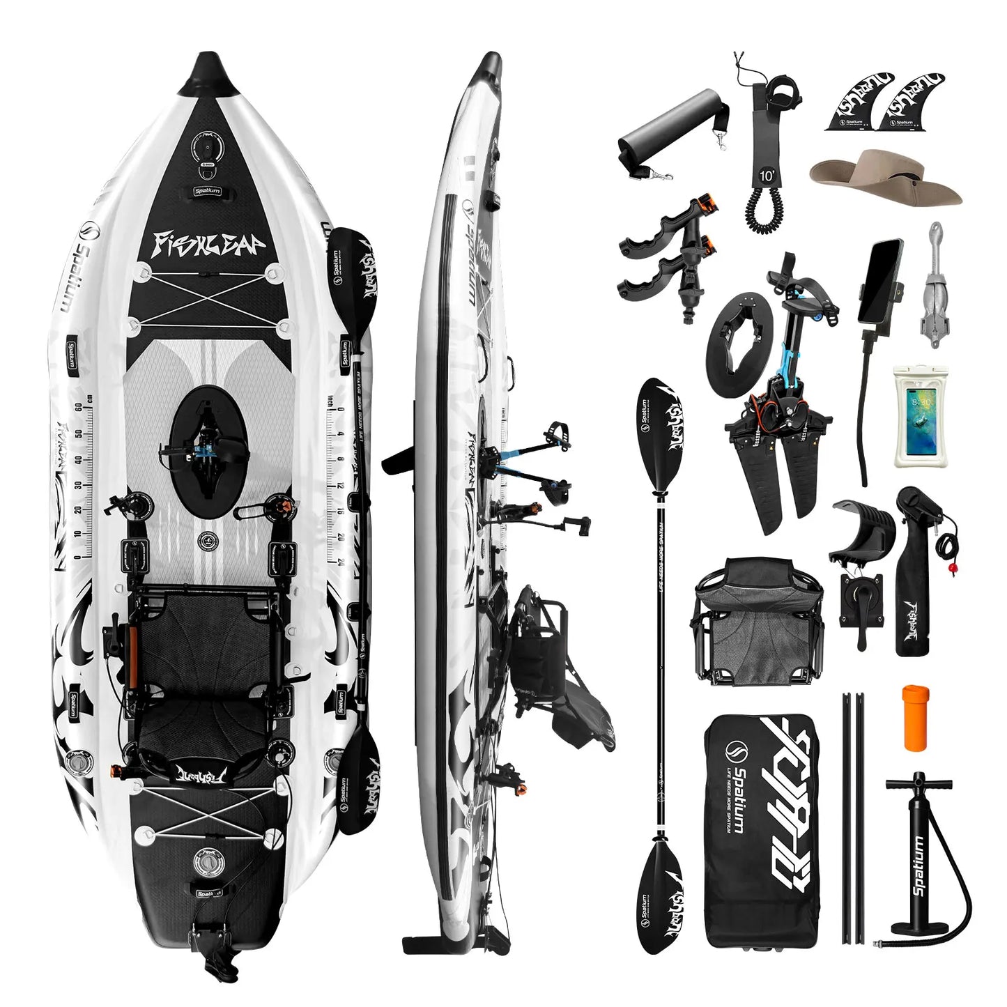 Pedal Drive Fishing Inflatable Kayak