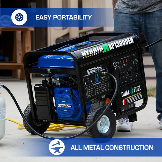 13,000-Watt Dual Fuel Portable Generator