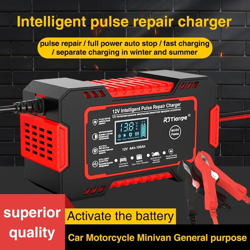 Pulse Repair Smart Car Battery Charger