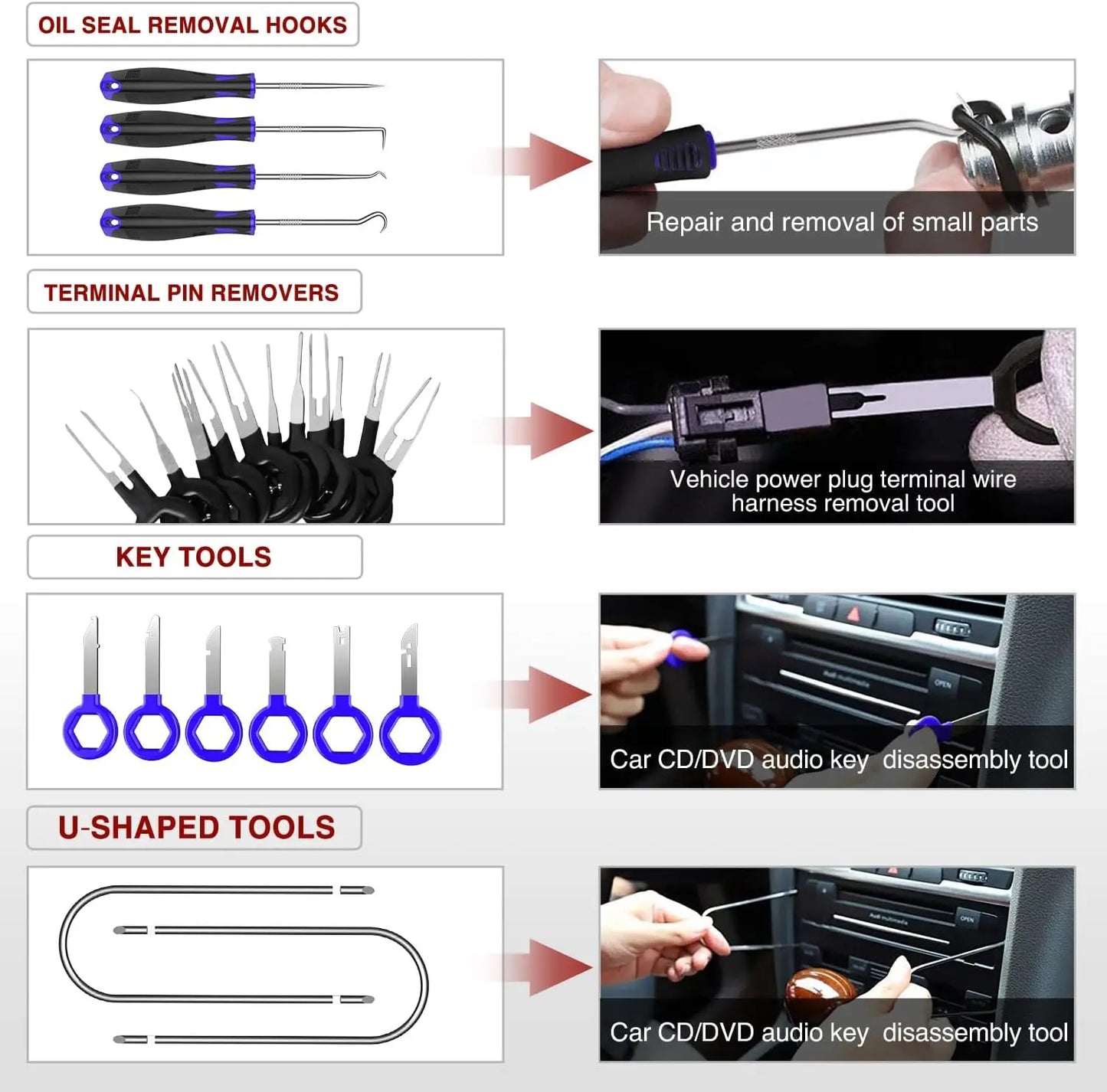 40Pcs Auto Trim Removal Tool Set