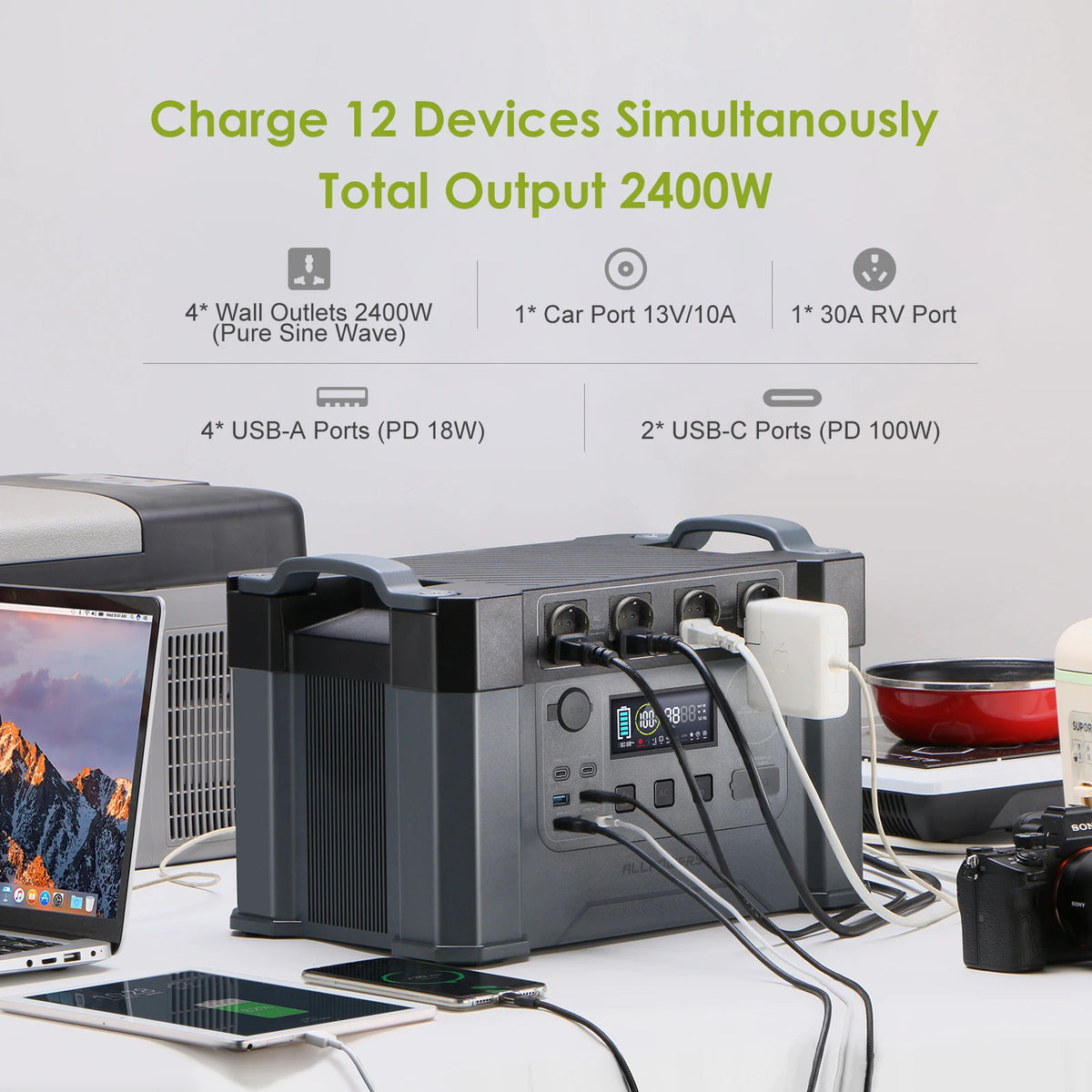 Portable Power Station 2400W