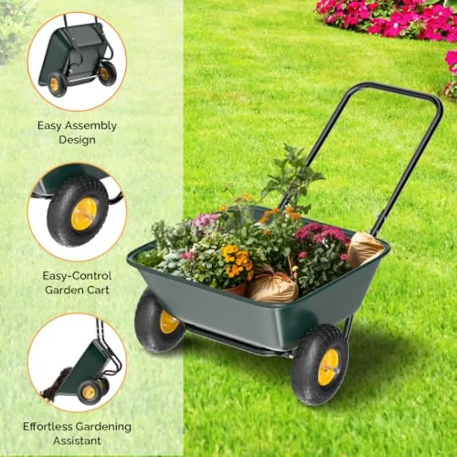 2 Wheel Wheelbarrow 330lbs capacity