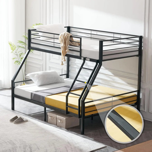 Twin Over Full Bunk Bed with Stairs