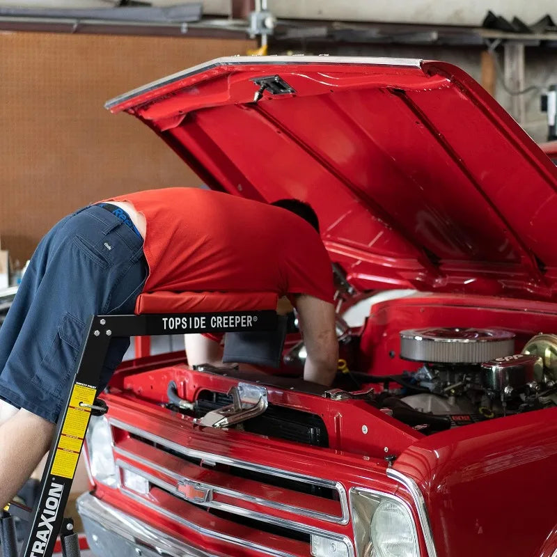 Foldable Topside Automotive Engine Creeper