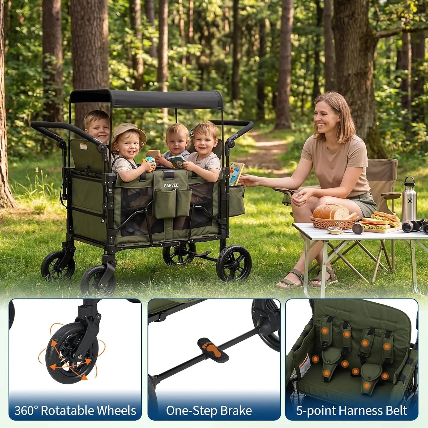 4 Seater Wagon Stroller