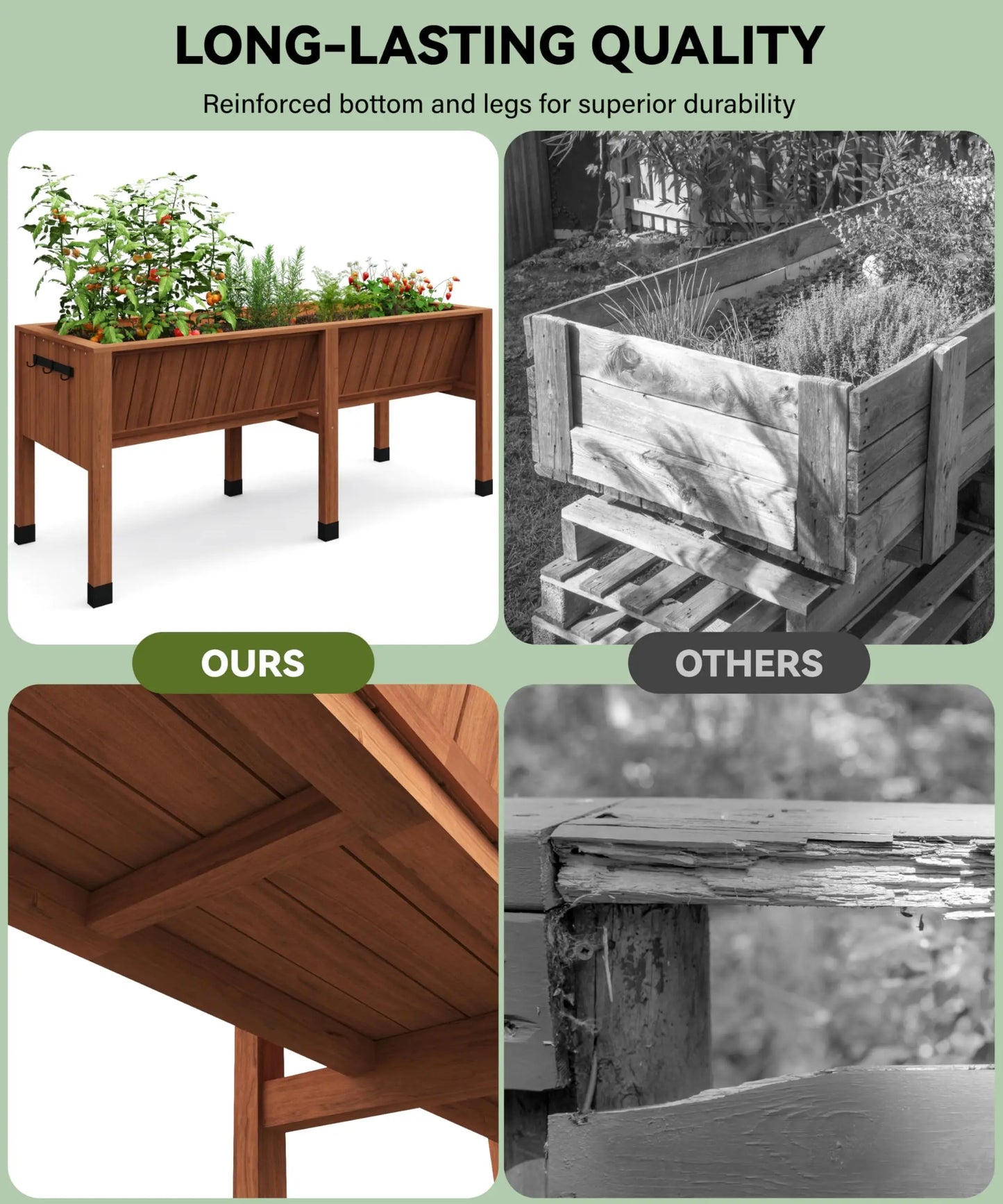 Elevated Cedar Garden Bed