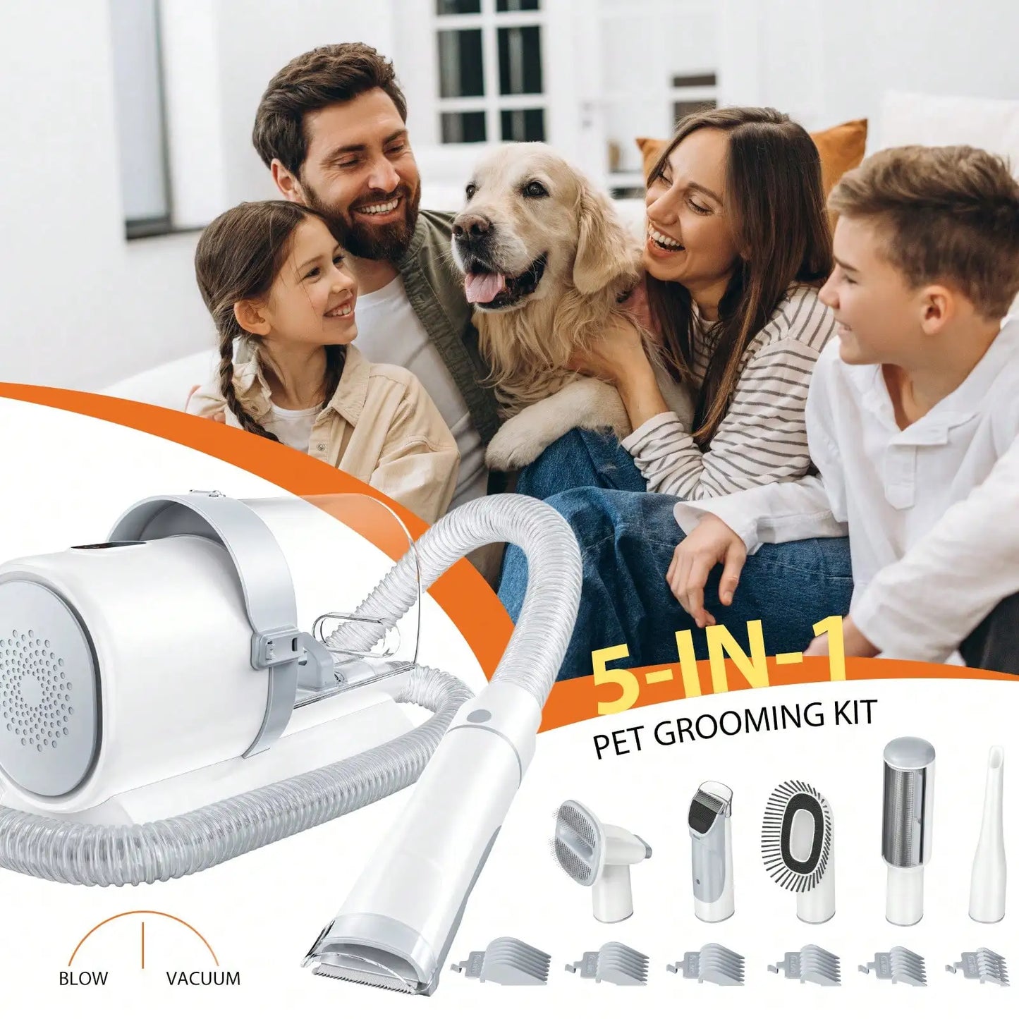 Pet Grooming Vacuum Kit