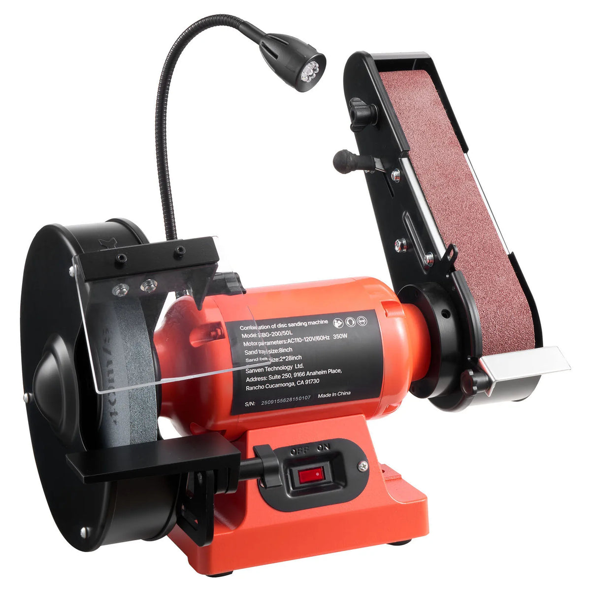 8" Bench Grinder & 2" x 28" Belt Sander Combo