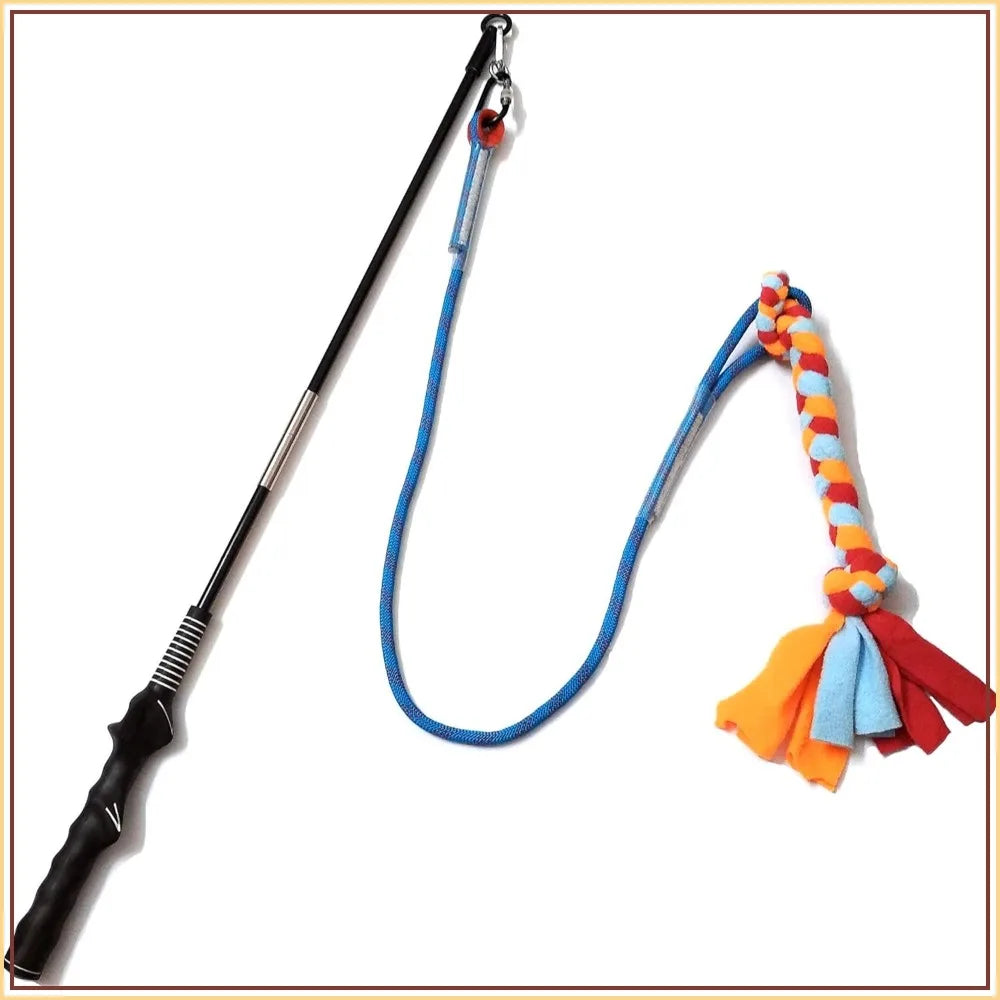 Interactive Flirt Pole Toy for Dogs