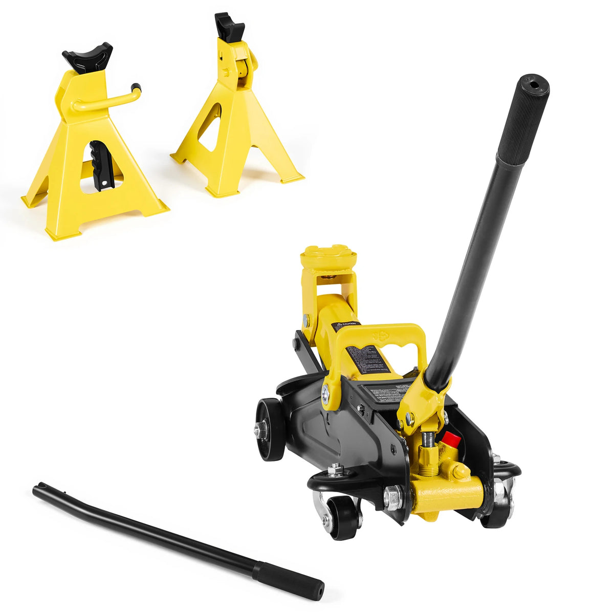 Low Profile Floor Jack with Stands