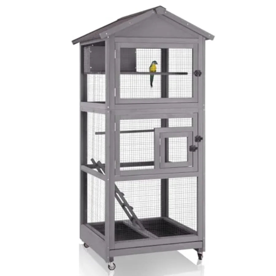 Large Aviary on Wheels
