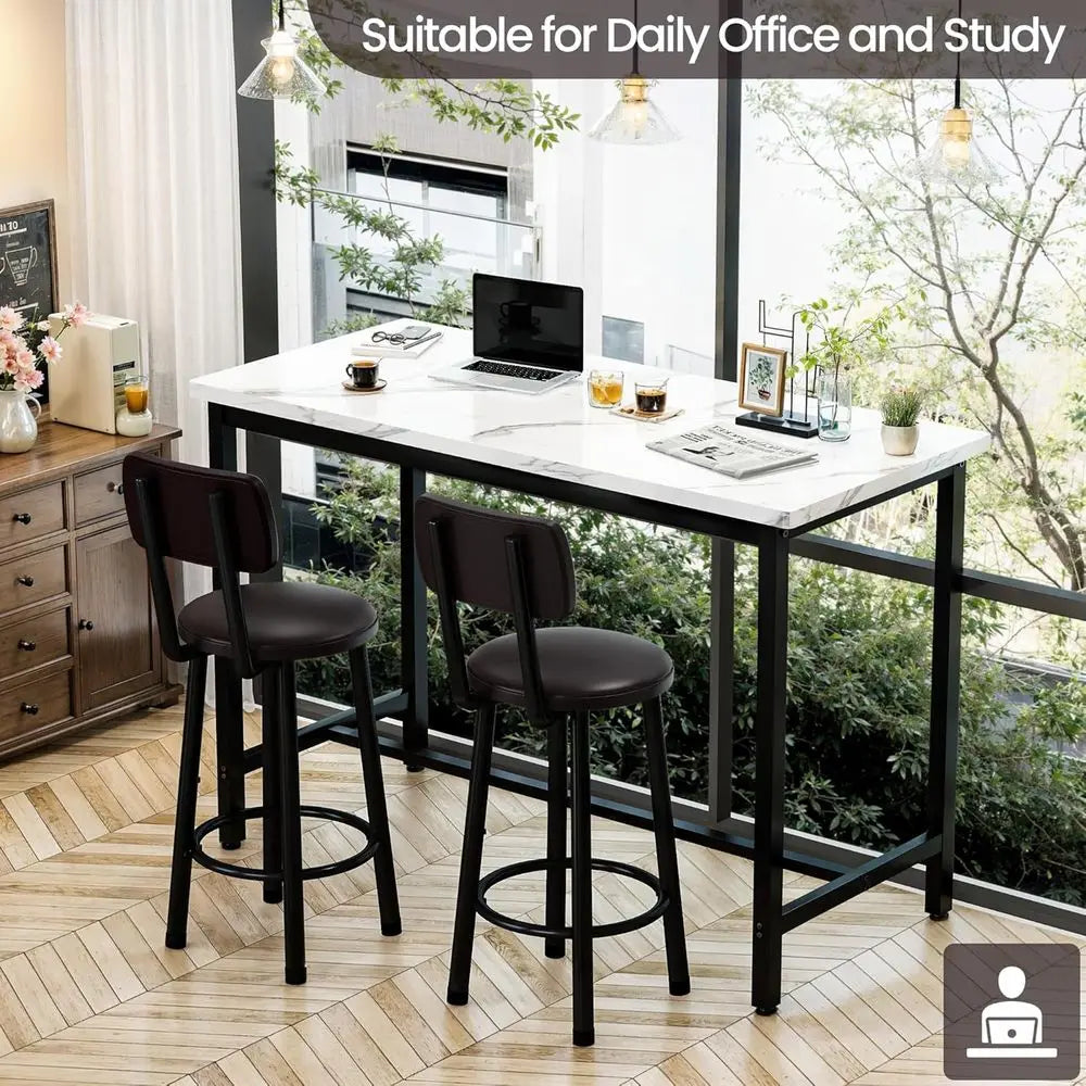 3-Piece Bar Table Set with Stools