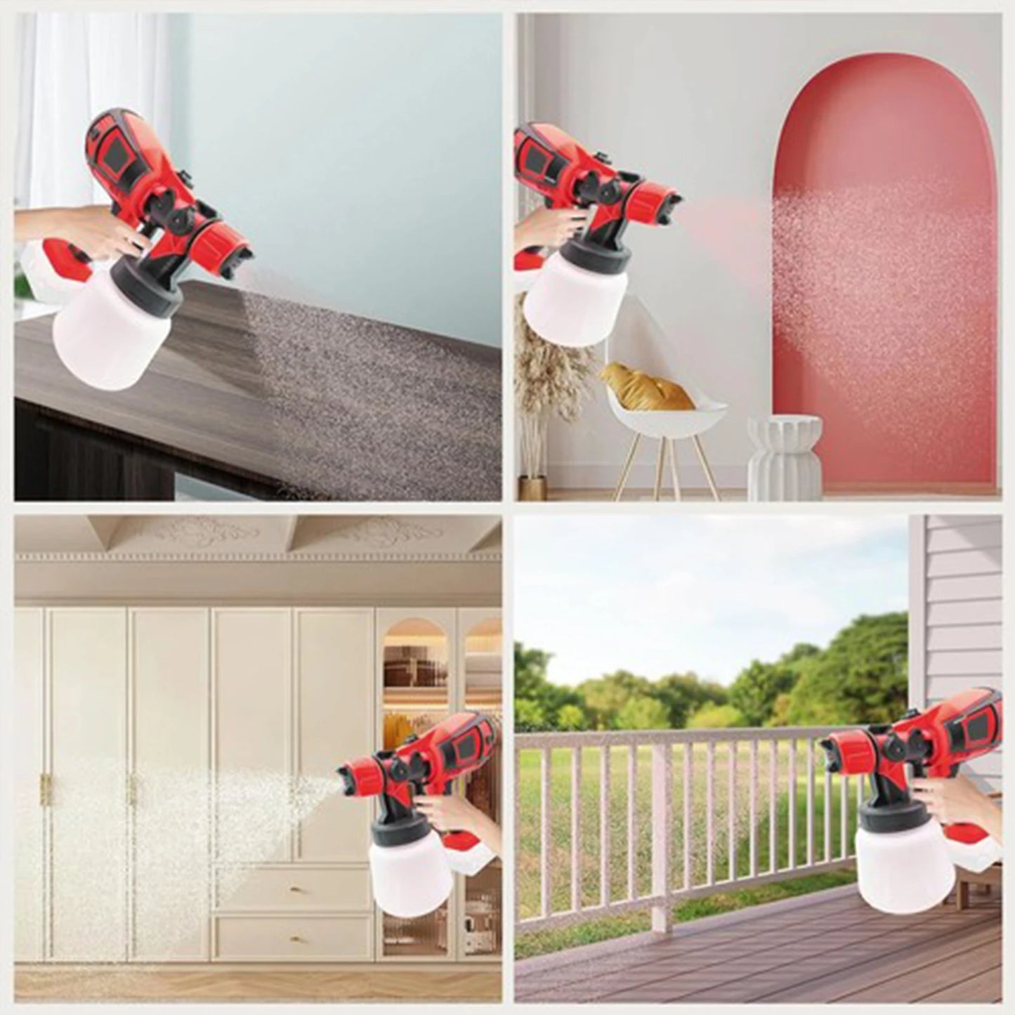 Cordless Paint Sprayer, Compatible with Milwaukee 18V Battery not included